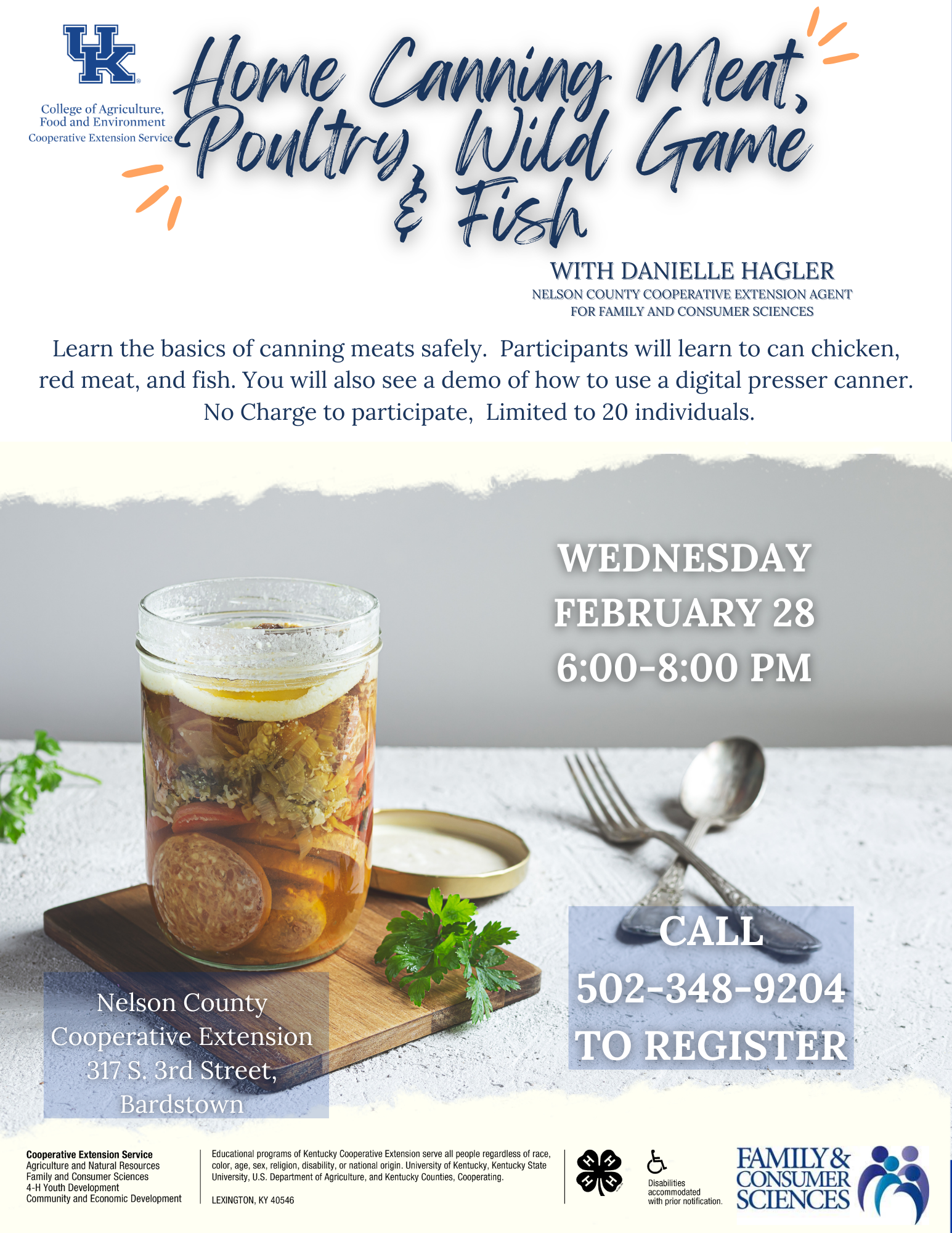 Home Canning Meat, Poultry, Wild Game & Fish | Nelson County Extension  Office